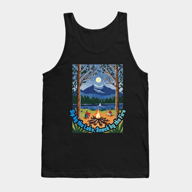 Camping Tank Top by Popez Biz